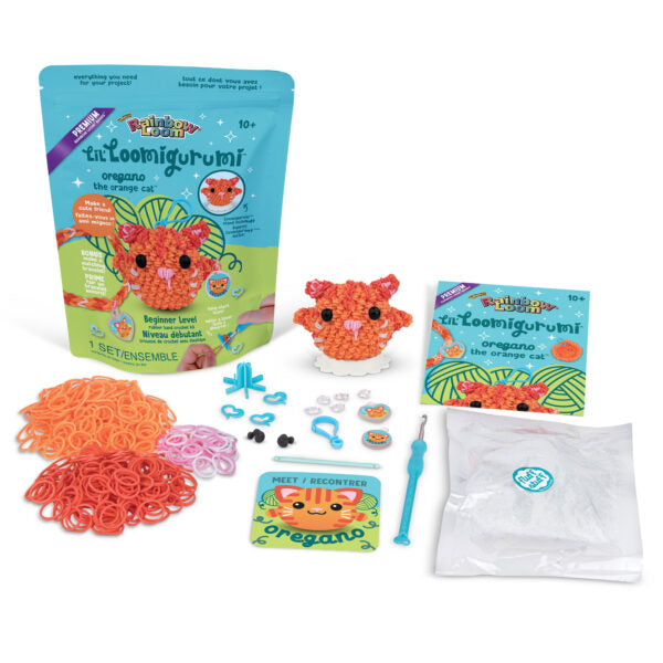 Rainbow Loom - LIL LOOMIGURUMI-ORANGE CAT