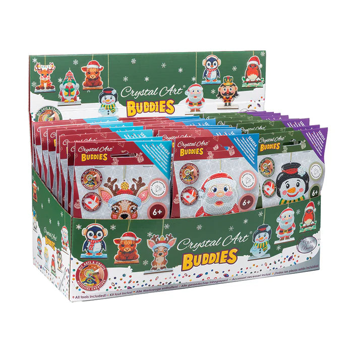 Crystal Art - Buddies: Ornaments (Assorted 24 in PDQ)