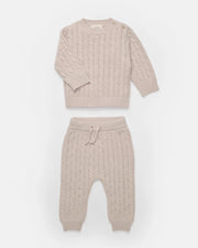 Cable Cotton Knit Set