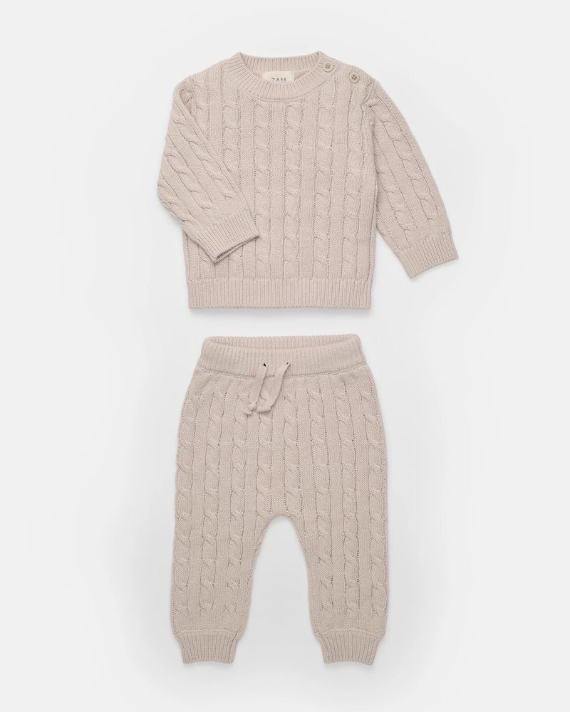 Cable Cotton Knit Set