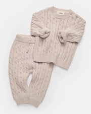 Cable Cotton Knit Set