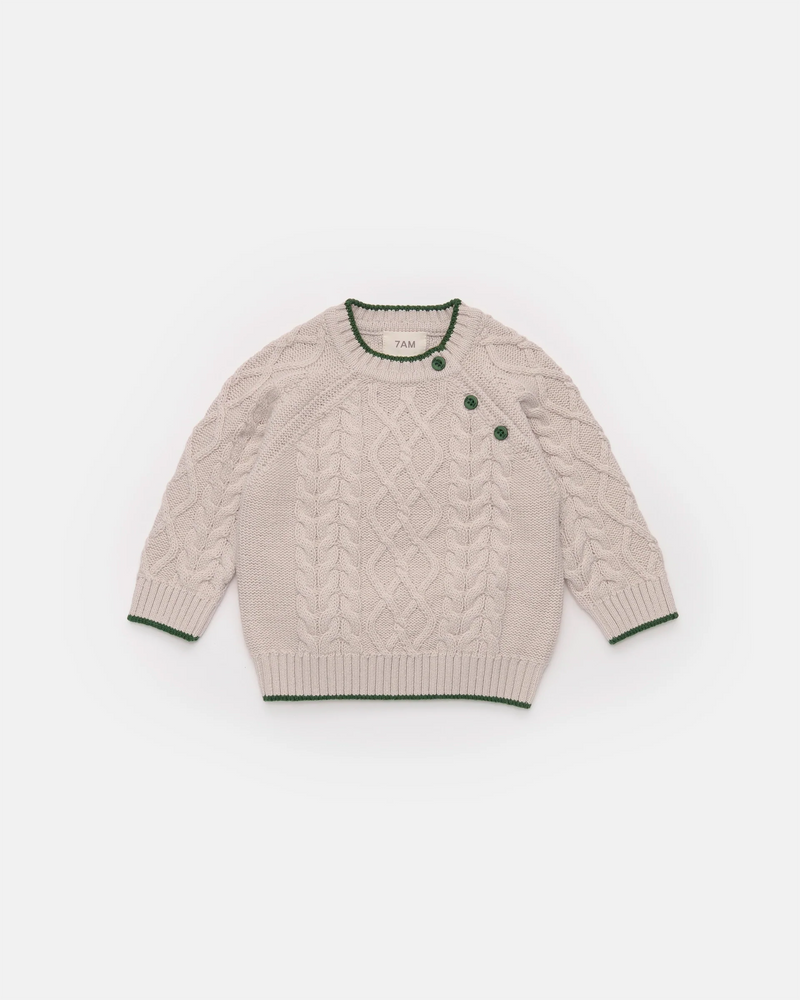 Cable Cotton Sweater - Holiday Edition