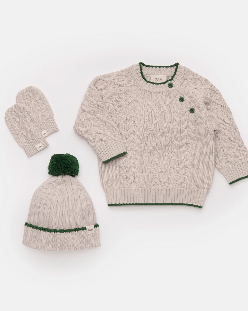 Cable Cotton Sweater - Holiday Edition