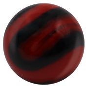 Mega Marbles - Ladybug Glass Marble Game Net (25-Piece) - representative marble design close-up