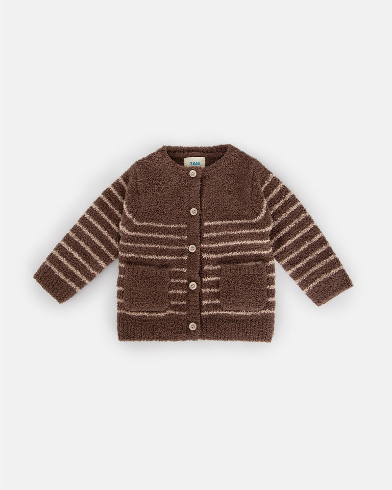 7AM - Cardigan & Camisole Set - Fuzzy