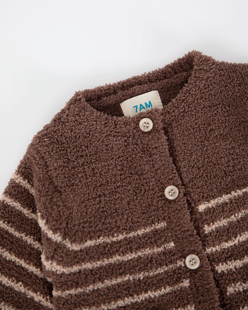 7AM - Cardigan & Camisole Set - Fuzzy