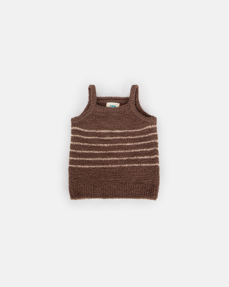 7AM - Camisole & Cardigan Set - Fuzzy