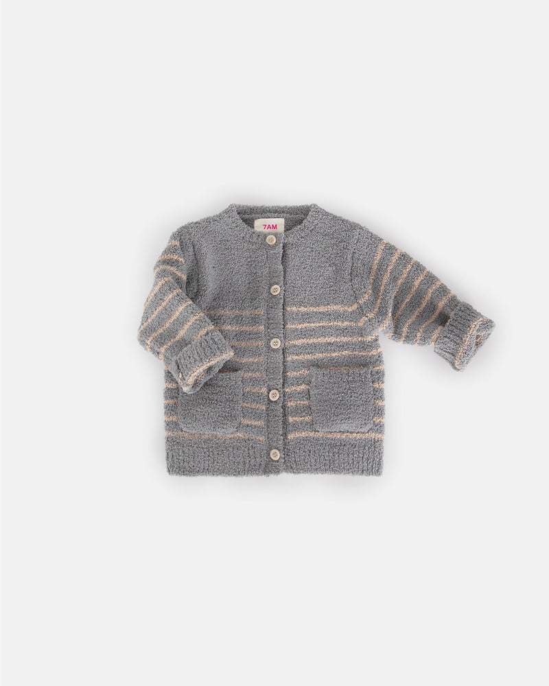 7AM - Camisole & Cardigan Set - Fuzzy