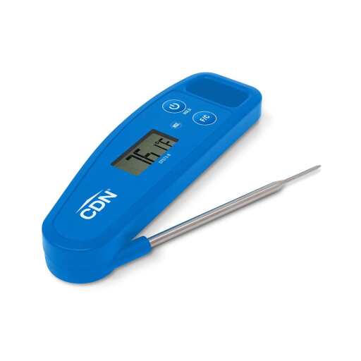 CDN - Digital Folding Thermometer (-58 to 572F/-50 to 300C), Blue - Limolin 