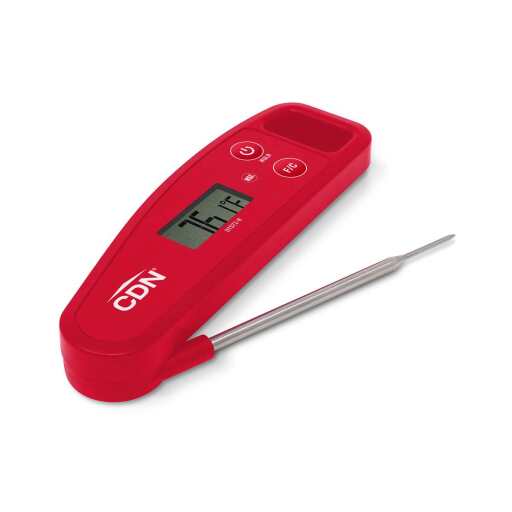 CDN - Digital Folding Thermometer (-58 to 572F/-50 to 300C), Red - Limolin 