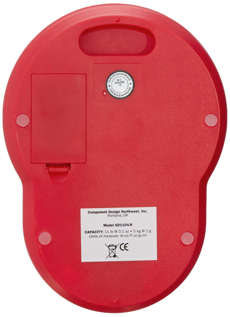CDN - Digital Scale 5kg/11lb Red ProAccurate - Limolin 