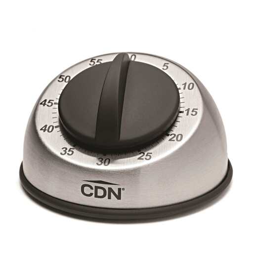 CDN - Timer Mechanical Heavy Duty 1hr (min Scale) Silver - Limolin 