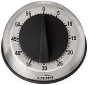 CDN - Timer Mechanical Heavy Duty 1hr (min Scale) Silver - Limolin 