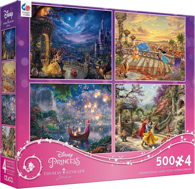 CEACO - 4 in 1 Multipack - Disney - Thomas Kinkade (500-Piece Puzzle) - Limolin 