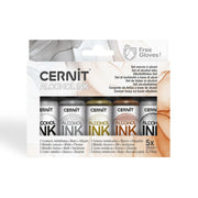 Cernit alcohol ink set – Metallic Colours, 20 mL