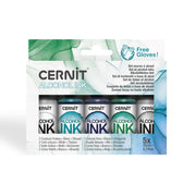 Cernit alcohol ink set – Cool Colours, 20 mL