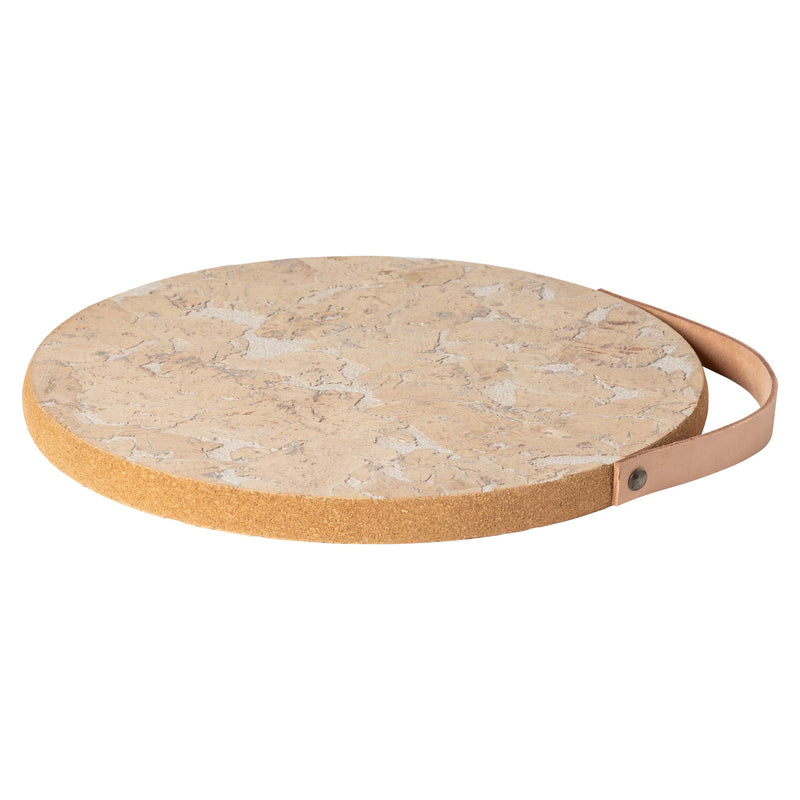Casafina - Large Cork Trivet with Leather Handle Cork