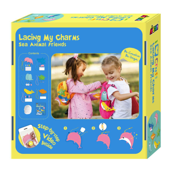 Avenir - AVENIR I LOVE CRAFT-LACING MY CHARMS SEA ANIMAL FRIENDS