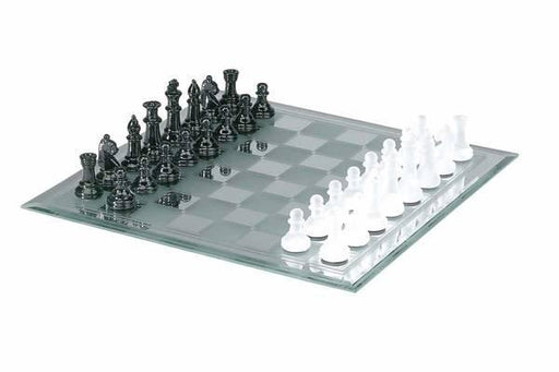 CHH Games - 13.7 Inch Black&White Mirror Chess Set - Limolin 