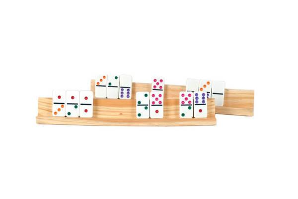 CHH Games - Dominoes - Large Wooden Domino Rack - Limolin 