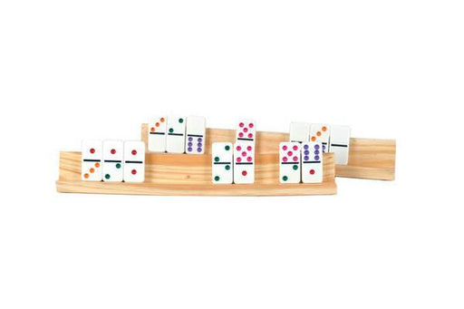 CHH Games - Dominoes - Large Wooden Domino Rack - Limolin 