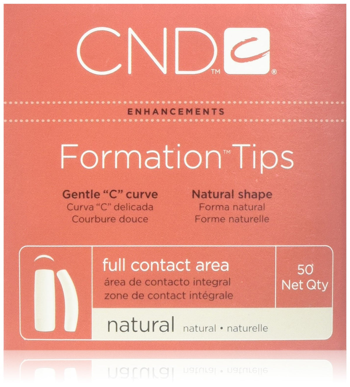 CND - Formation Natural tips #1 (Box of 50) | Beauty & Personal Care ...