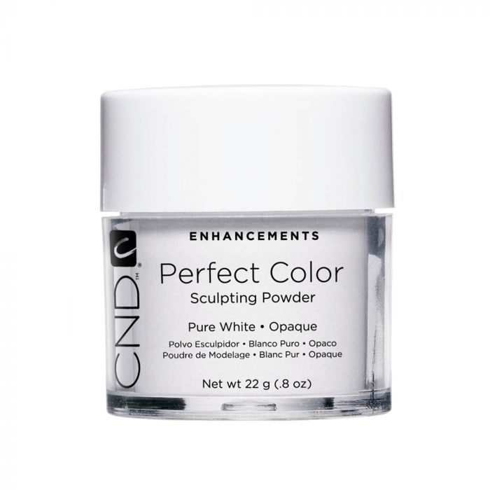 CND - Perfect Color Powder Pure White Opaque .8 oz - Limolin 