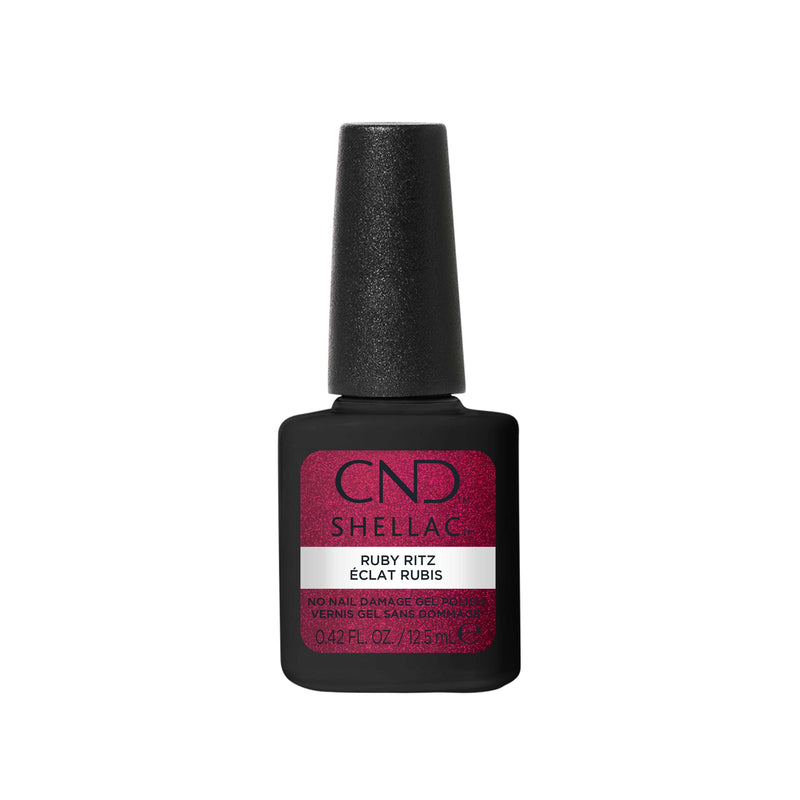 CND - SHELLAC Gel Polish - Ruby Ritz #376 | 0.42 fl oz / 12.5 mL