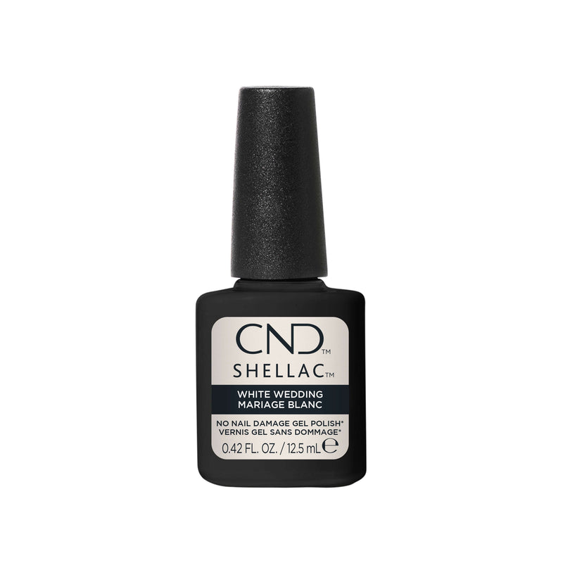 CND - SHELLAC Gel Polish - White Wedding #318 | 0.42 fl oz / 12.5 mL