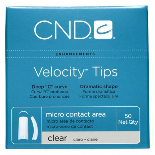 CND Velocity Clear Nail Tips 50 Pack - Limolin 