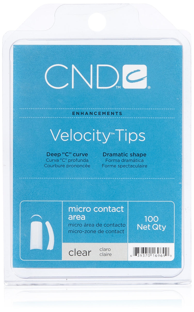 CND - Velocity Clear tips (Box of 10) - Limolin 