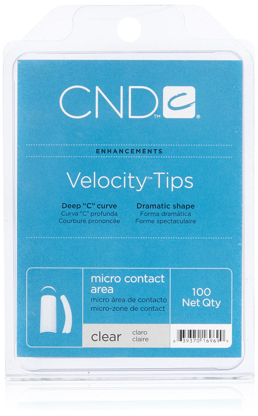CND - Velocity Clear tips (Box of 10) - Limolin 