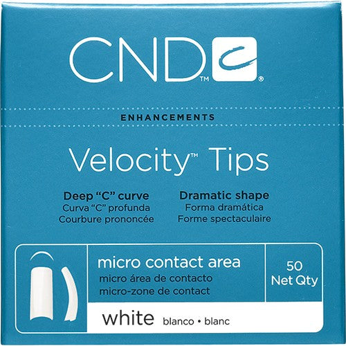 CND - Velocity Tips White 50Pk - Limolin 