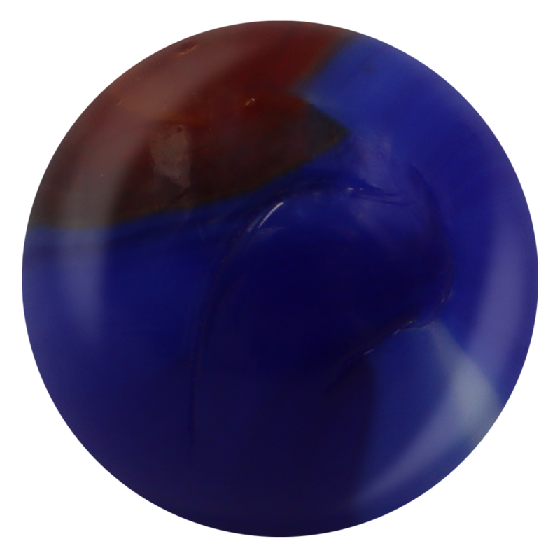 Mega Marbles Blue Dolphin - representative marble design close-up