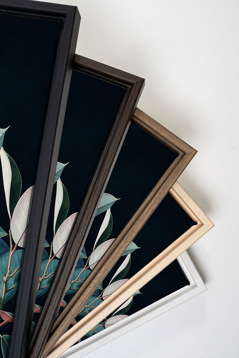 FEUILLAGE NOCTURNE, Oeuvre sur toile étirée