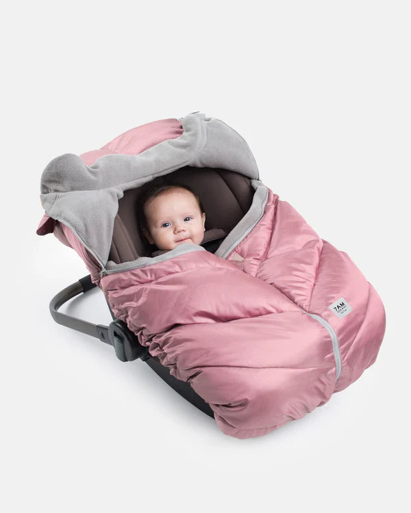 7AM - Car Seat Cocoon - Metallic Lilac - 0-12M