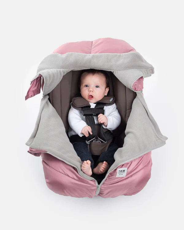 7AM - Car Seat Cocoon - Metallic Lilac - 0-12M