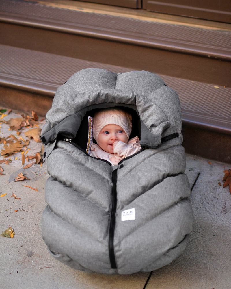 7AM - Car Seat Cocoon - Heathers - Heather Grey - 0-12M