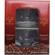 Caffe Collection - Caffe Espresso 25oz - gift box set (2 cups + 2 saucers) - Limolin 