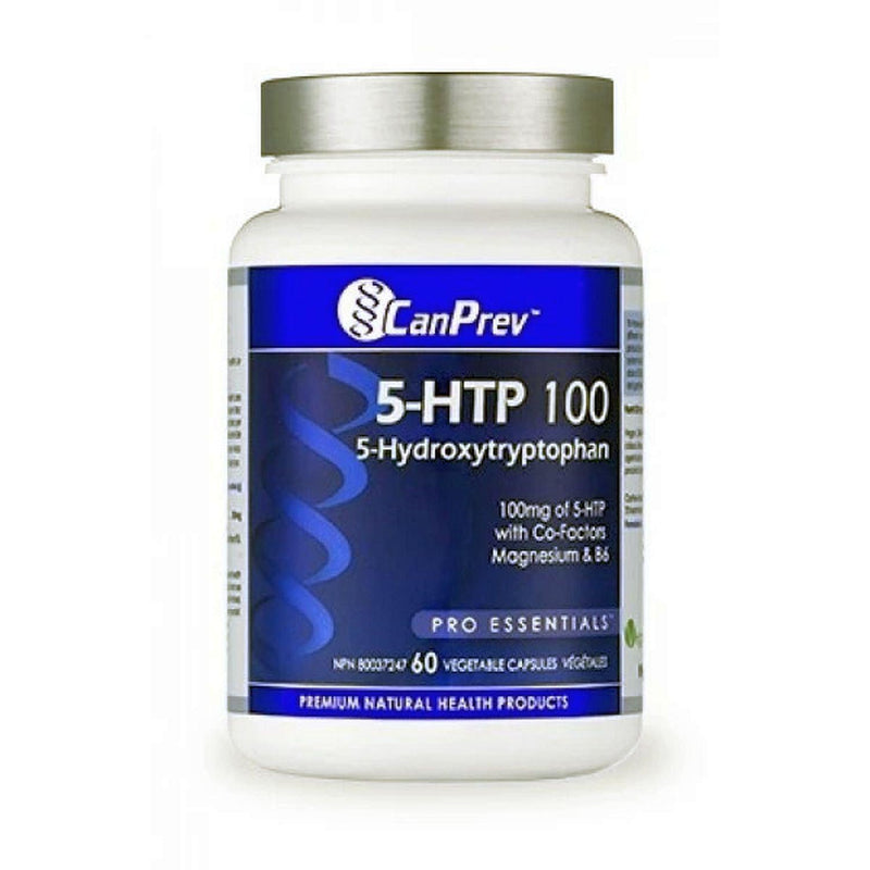 Canprev - 5-HTP 100 with B6 & Magnesium, 60 v-caps - Limolin 