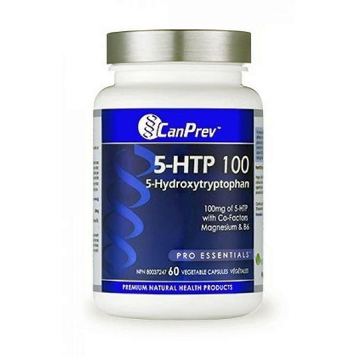Canprev - 5-HTP 100 with B6 & Magnesium, 60 v-caps - Limolin 