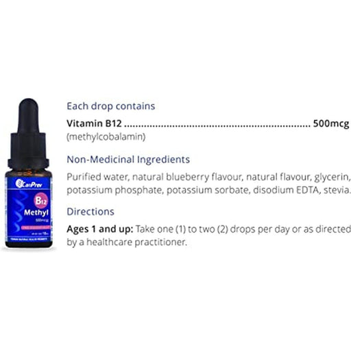 Canprev - B12 Methyl 500mcg Drops, 15 ml - Limolin 