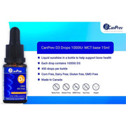 Canprev - D3 Drops 1000IU - MCT base, 15 ml - Limolin 