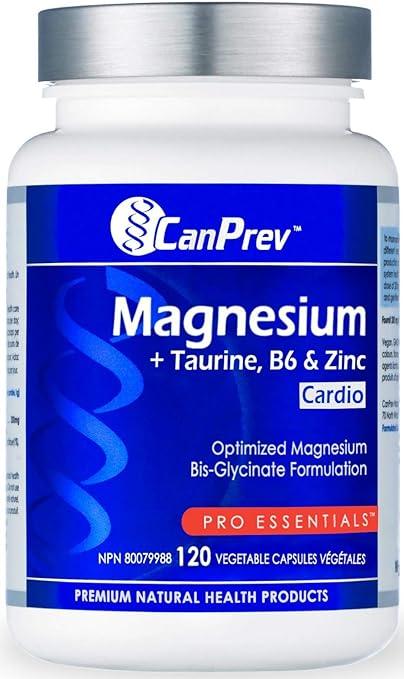 Canprev - Magnesium Cardio + Taurine, B6 & Zinc, 120 v-caps - Limolin 