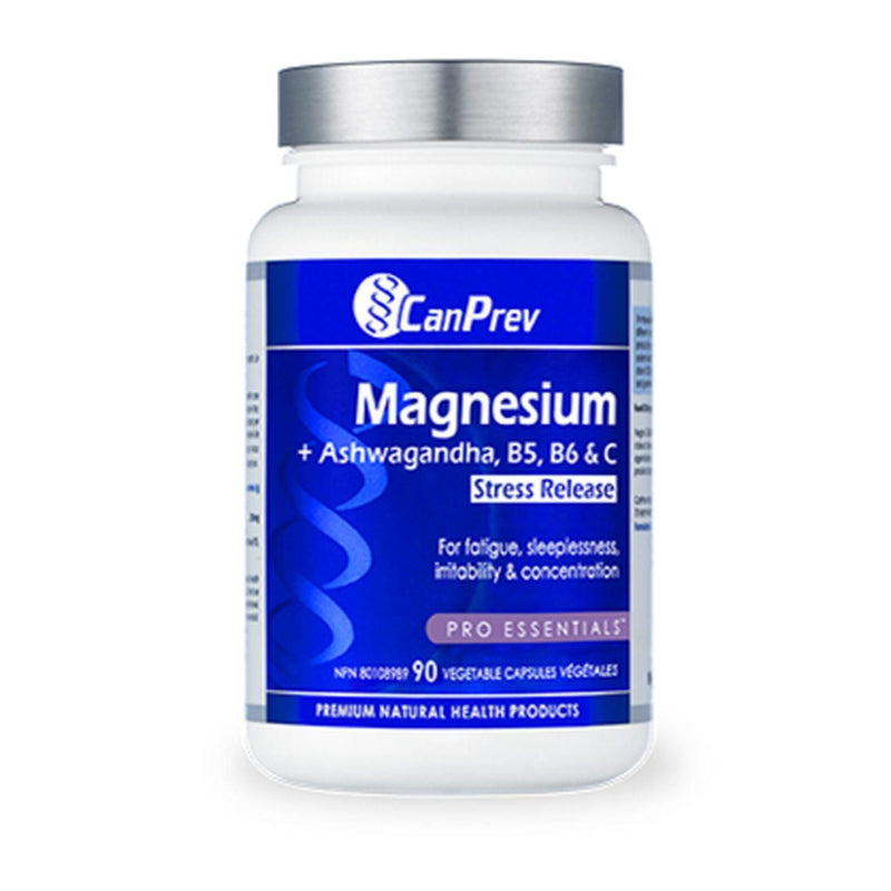 Canprev - Magnesium Stress Release + Ashwagandha, B5, B6 & C - Limolin 