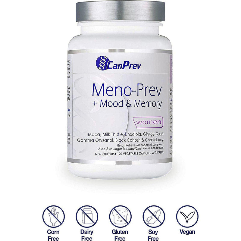 Canprev - Meno-Prev + Mood & Memory, 120 v-caps - Limolin 