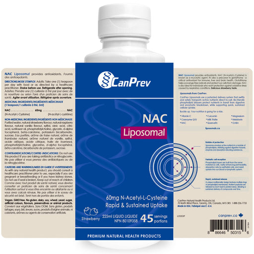 Canprev - NAC Liposomal 225Ml - Limolin 