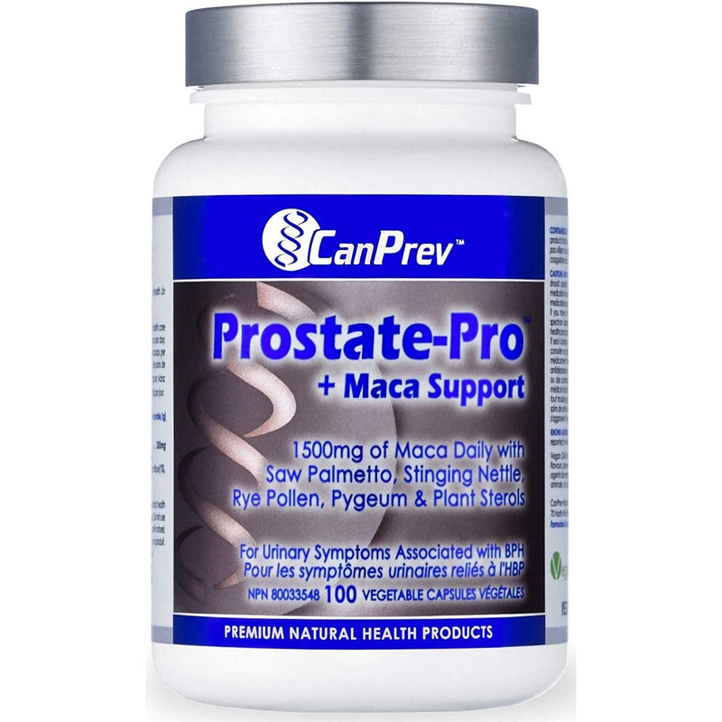 Canprev - Prostate-Pro + Maca Support 100 Vegetable Capsules - Limolin 