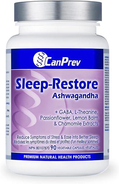 Canprev - Sleep-Restore Ashwaganda 90 Vcap- 90 Vcaps - Limolin 