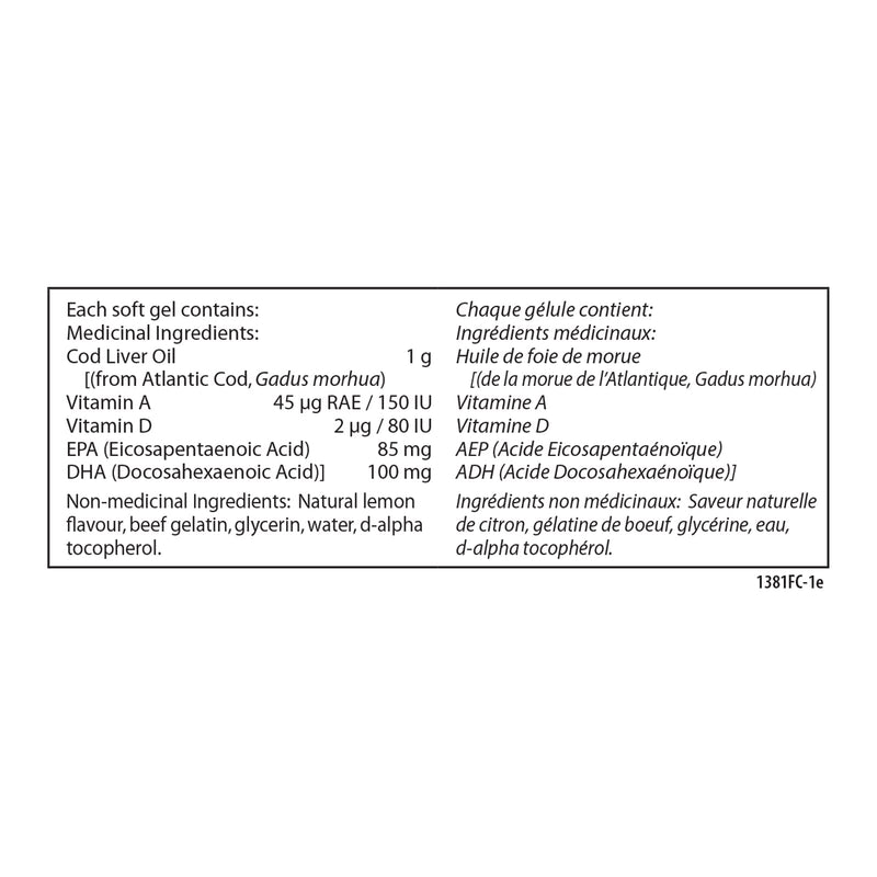 Carlson Laboratories - Cod Liver Light Lemon 150 Sgel - Limolin 